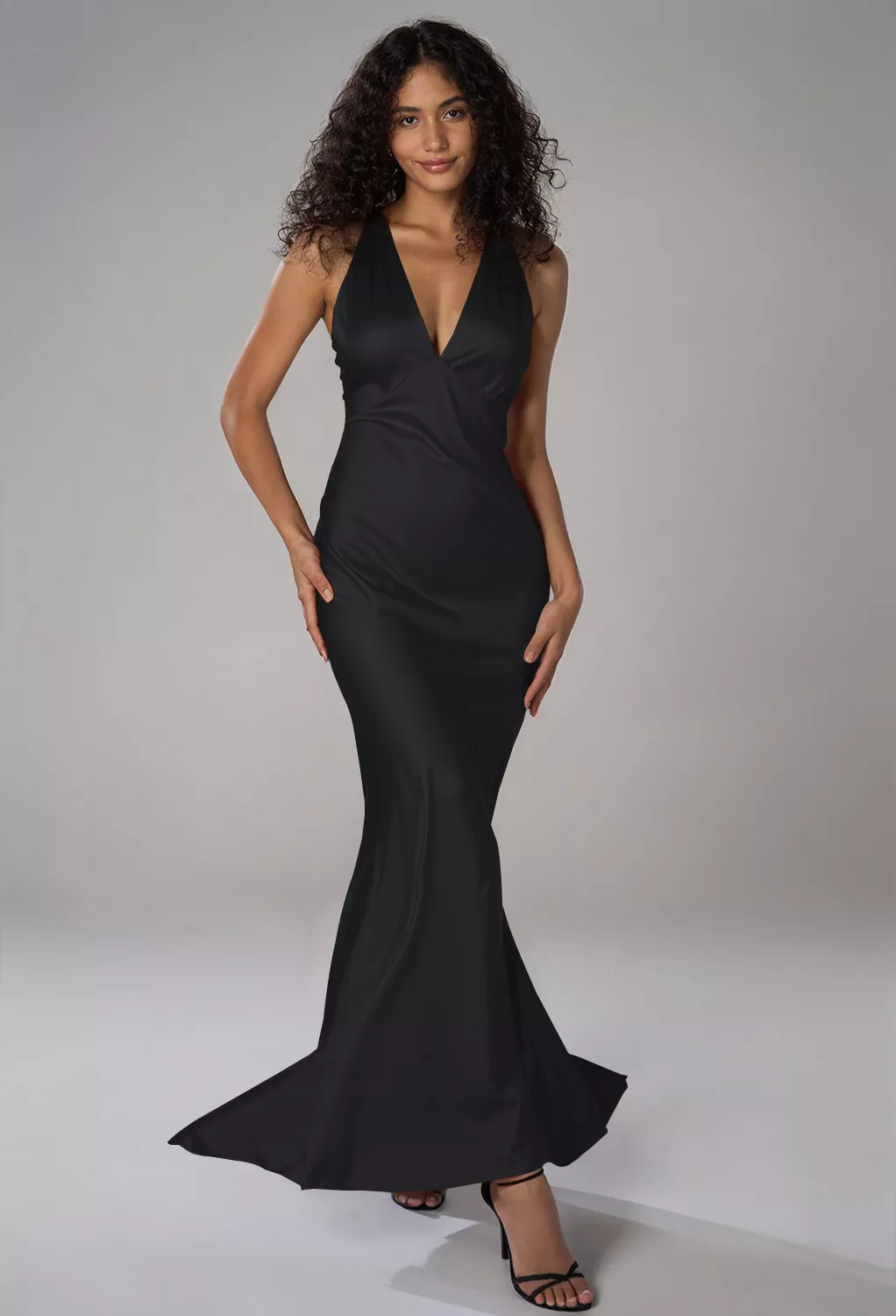 AW Devon Black Metallic  Wedding Guest Dresses